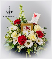 Cardinal Art From The Flower Loft, your florist in Wilmington, IL